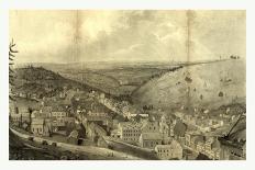 View of Pottsville Taken from Sharp Mountain and Respectfully Dedicated to the Enterprising Citizen-John Rubens Smith-Framed Stretched Canvas