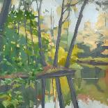 Wooded Pond-John Rufo-Art Print