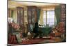 John Ruskin in His Study at Brantwood, Cumbria, 1882-William Gersham Collingwood-Mounted Giclee Print