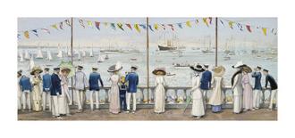 An Edwardian Season - Cowes Regatta-John S Goodall-Framed Premium Giclee Print