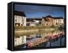 John's Quay and River Nore, Kilkenny City, County Kilkenny, Leinster, Republic of Ireland, Europe-Richard Cummins-Framed Stretched Canvas