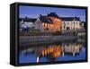 John's Quay and River Nore, Kilkenny City, County Kilkenny, Leinster, Republic of Ireland, Europe-Richard Cummins-Framed Stretched Canvas