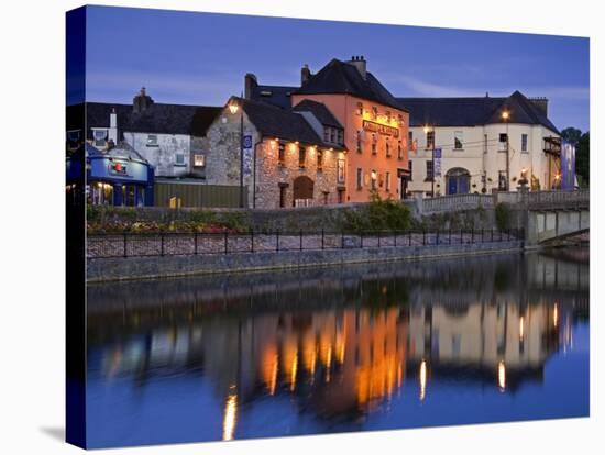 John's Quay and River Nore, Kilkenny City, County Kilkenny, Leinster, Republic of Ireland, Europe-Richard Cummins-Stretched Canvas