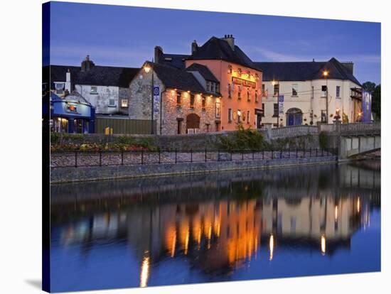 John's Quay and River Nore, Kilkenny City, County Kilkenny, Leinster, Republic of Ireland, Europe-Richard Cummins-Stretched Canvas