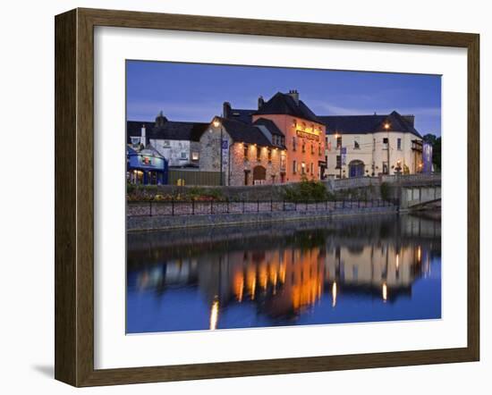 John's Quay and River Nore, Kilkenny City, County Kilkenny, Leinster, Republic of Ireland, Europe-Richard Cummins-Framed Photographic Print