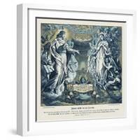 John's vision of the new Jerusalem, Revelation-Julius Schnorr von Carolsfeld-Framed Giclee Print