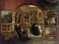 The Interior of the British Institution Gallery, 1829-John Scarlett Davis-Premium Giclee Print