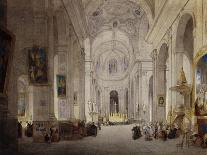 The Interior of the British Institution Gallery, 1829-John Scarlett Davis-Premium Giclee Print