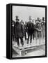 John Scott Russell, Henry Wakefield, Isambard Kingdom Brunel and Lord Derby-English Photographer-Framed Stretched Canvas