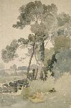 Castle at Tancarville, Published 1st October 1821-John Sell Cotman-Giclee Print