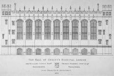 Elevation of the Hall of Christ's Hospital, City of London, 1825-John Shaw the Elder-Framed Giclee Print