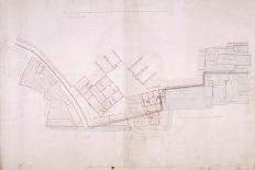 Plan of Part of Christ's Hospital, Newgate Street and St Bartolomew's Hospital, London, 1818-John Shaw the Elder-Mounted Giclee Print