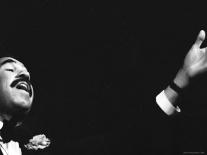 Boxer Muhammad Ali Taunting Boxer Joe Frazier During Training for Their Fight-John Shearer-Photographic Print