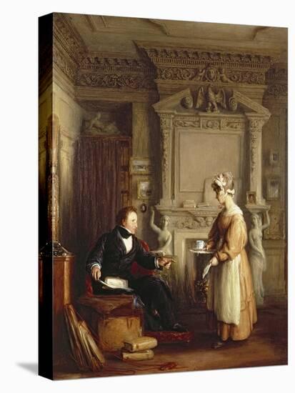 John Sheepshanks and His Maid-William Mulready-Stretched Canvas