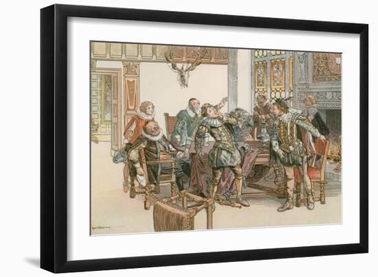 John Sigismund in Conflict with Count Palatine of Neuburg in 1613-Carl Rohling-Framed Giclee Print