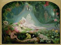 A Midsummer Night's Dream: Hermia Surrounded by Puck and the Fairies, 1861-John Simmons-Framed Giclee Print