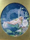 Titania Lying on a Leaf (W/C and Gouache)-John Simmons-Giclee Print