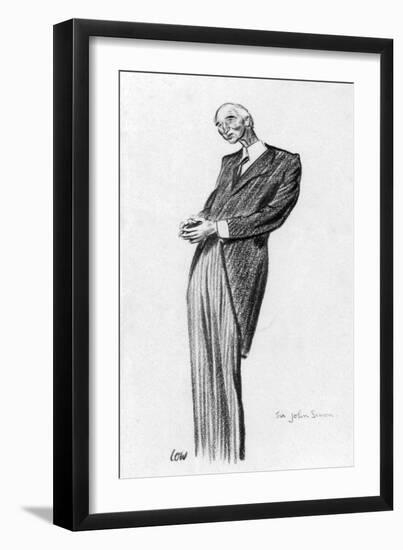 John Simon, 1st Viscount Simon, 1933-Robert Low-Framed Giclee Print