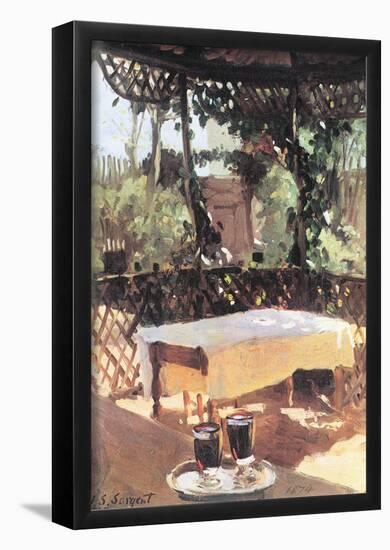 John Singer Sargent Two Wine Glasses Art Print Poster-null-Framed Poster