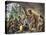 John Smith Saved by Pocahontas, Jamestown Colony, Virginia Colony, c.1607-null-Stretched Canvas