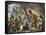 John Smith Saved by Pocahontas, Jamestown Colony, Virginia Colony, c.1607-null-Framed Stretched Canvas