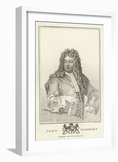 John Sommers, Baron of Evesham-Godfrey Kneller-Framed Giclee Print