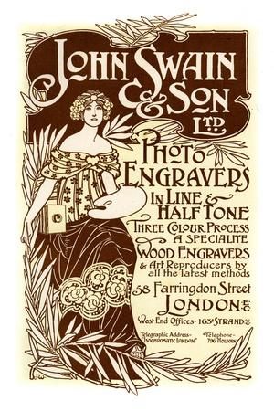 Advertisement for John Swain and Son, Printers, 1901