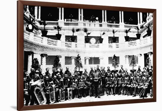 John Sousa and United States Marine Corps Band-null-Framed Photographic Print