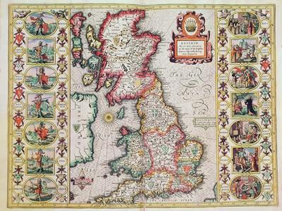 Britain As It Was Devided In The Tyme of the Englishe Saxons especially during their Heptarchy