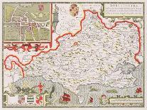 Lancashire in 1610, from John Speed's 'Theatre of the Empire of Great Britaine', First Edition-John Speed-Giclee Print