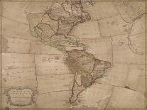 North and South America in its Principal Divisions, London, 1767-John Spilsbury-Framed Giclee Print