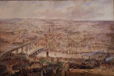 Tynemouth from Prior's Haven as it Appeared in 1849 (Bodycolour, Pencil and W/C on Paper)-John Storey-Giclee Print