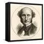 John Stuart Mill Philosopher-null-Framed Stretched Canvas