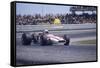 John Surtees Driving a Honda, Spanish Grand Prix, Jarama, 1968-null-Framed Stretched Canvas