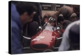 John Surtees in a Ferrari-null-Stretched Canvas