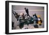 John Surtees in His Brm at the British Grand Prix, Silverstone, Northamptonshire, 1969-null-Framed Photographic Print