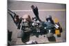 John Surtees in His Brm at the British Grand Prix, Silverstone, Northamptonshire, 1969-null-Mounted Photographic Print