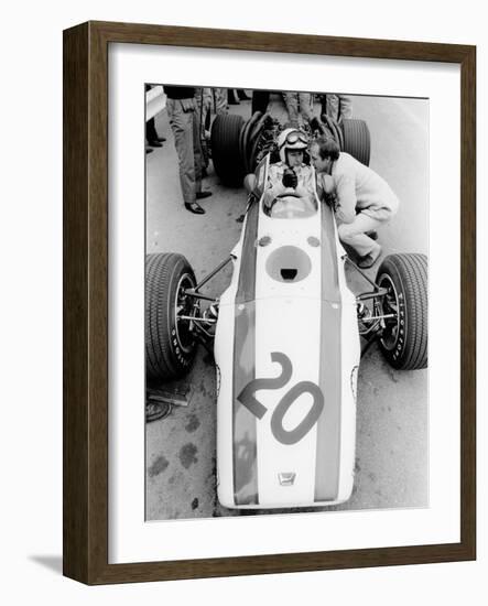 John Surtees in Honda V12, Belgian Grand Prix, 1968-null-Framed Photographic Print