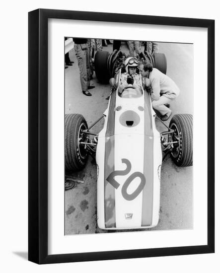 John Surtees in Honda V12, Belgian Grand Prix, 1968-null-Framed Photographic Print