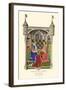 John Talbot Presenting His Book to Queen Margaret-H. Shaw-Framed Art Print