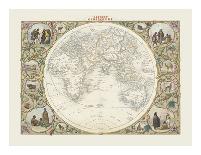 Western Hemisphere, 1851-John Tallis-Giclee Print