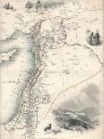 Map of Syria, 1851-John Tallis-Giclee Print