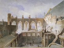 View of the Destruction of St Stephen's Chapel, Palace of Westminster, London, 1834-John Taylor-Giclee Print