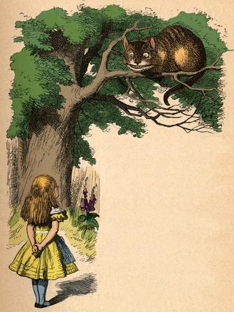 'Alice and the Cheshire Cat', 1889