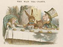 'Alice looking at the bottle with the sign 'drink me''', 1889-John Tenniel-Giclee Print