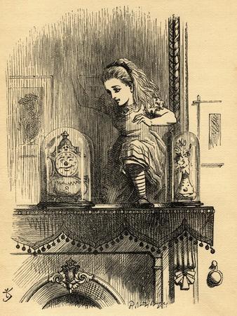 Alice in the Looking Glass House, Illustration from 'Through the Looking Glass' by Lewis Carroll…