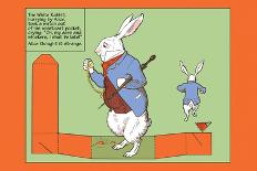 Alice and the White Rabbit-John Tenniel-Photographic Print