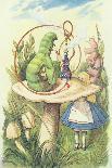 'Alice and the Cheshire Cat', 1889-John Tenniel-Giclee Print