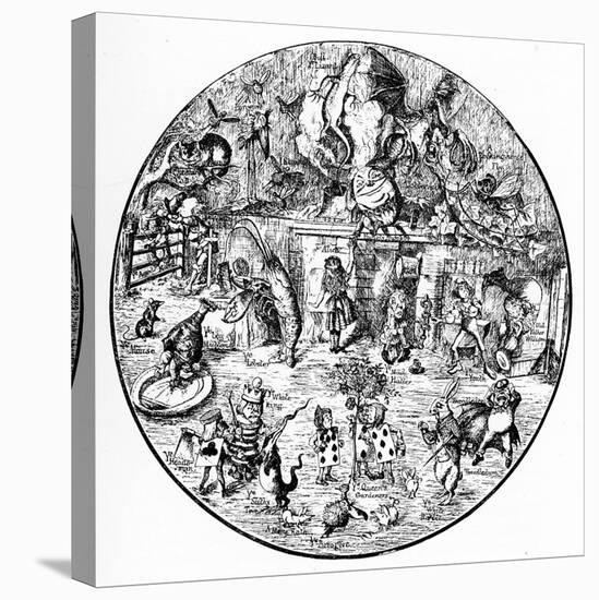 John Tenniel 's illustrations from Alice in Wonderland-John Tenniel-Stretched Canvas
