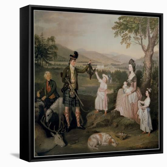 John, the 4th Duke of Atholl and His Family, 1780-David Allan-Framed Stretched Canvas